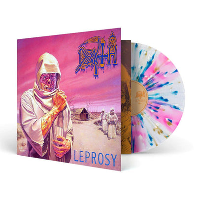 Death - Leprosy (Pink, White, Blue Splatter)