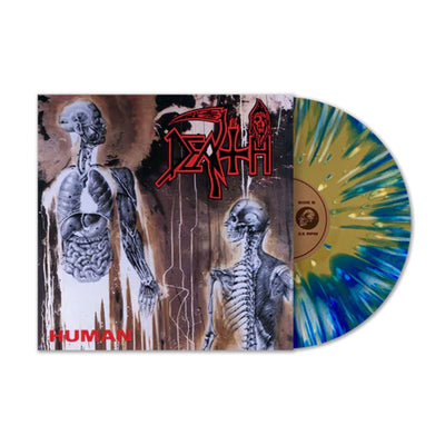 Death - Human (Gold, White, Blue Splatter)