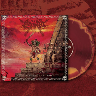 Tzompantli - Beating The Drums Of Ancestral Force (Red Oxblood & Orange Merge) (Pre Order)