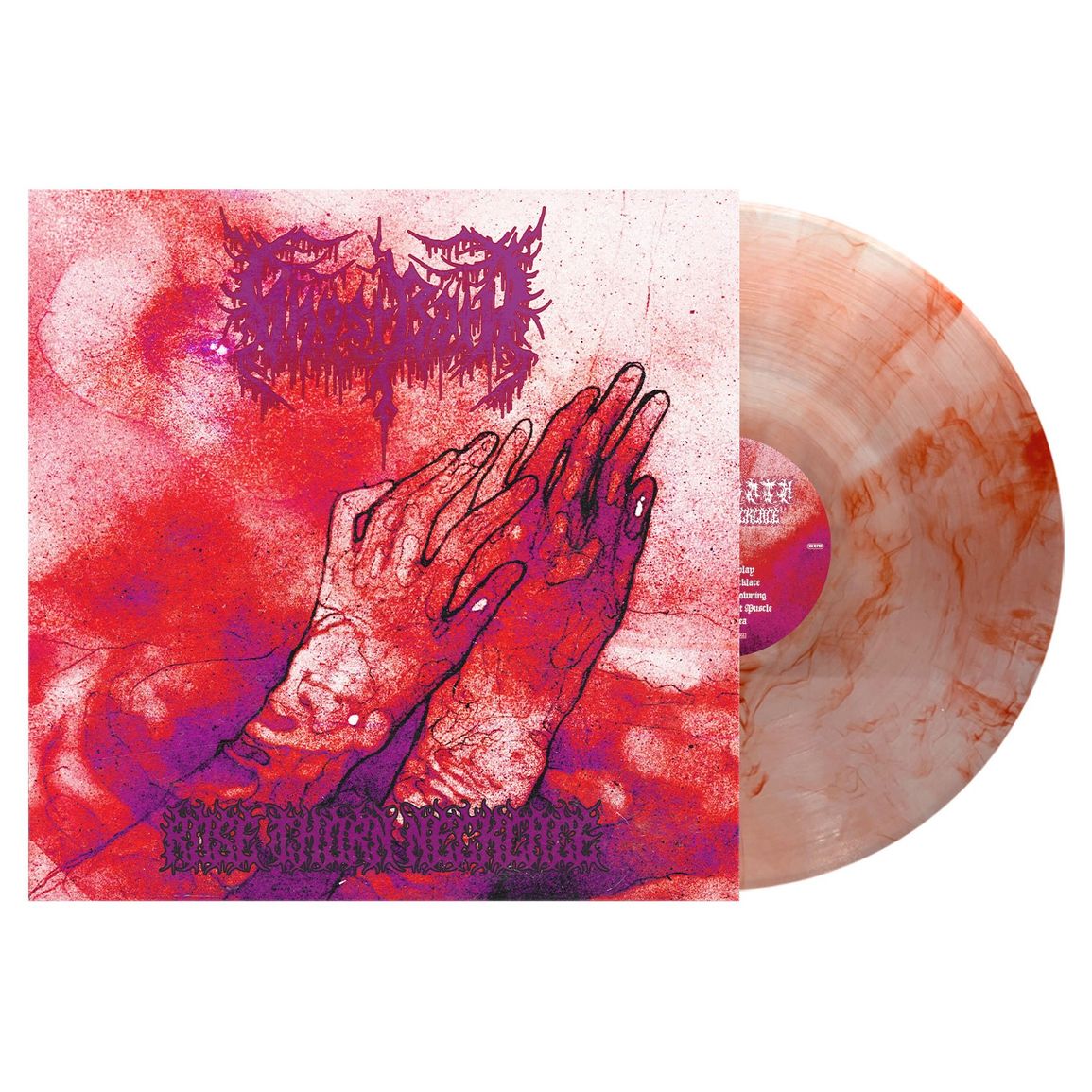 Ghost Bath - Rose Thorn Necklace (Red Swirl Vinyl)