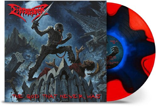 Dismember - The God That Never Was (Blue in Red Split)