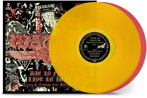 Watain - Die in Fire, Live in Hell (Yellow & Red Vinyl)