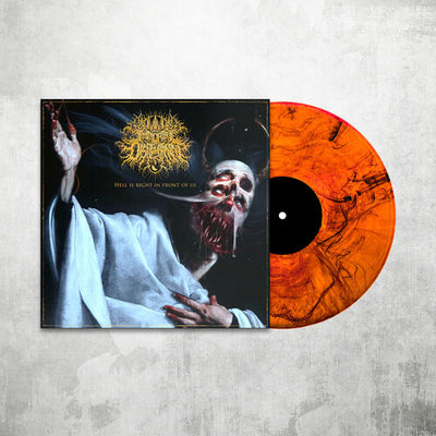 Immortal Disfigurement - Hell Is Right In Front Of Us (Orange/Black Marble Clear Vinyl)