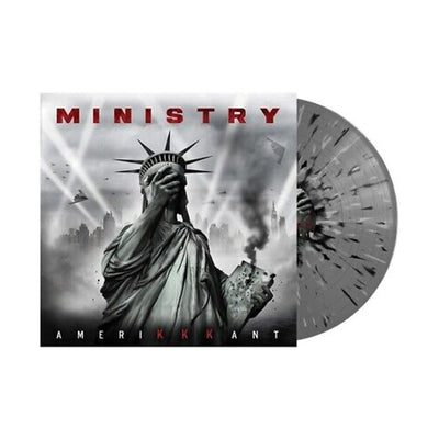 Ministry - Amerikkkant (Grey W/ Black & White Splatter)