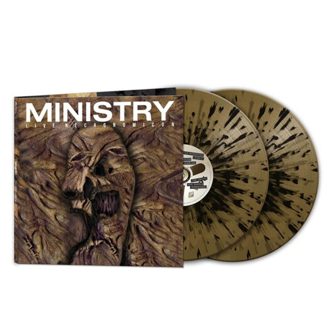 Ministry - Live Necronomicon (Black & Gold Splatter)