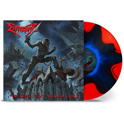Dismember - The God That Never Was (Blue in Red Split)