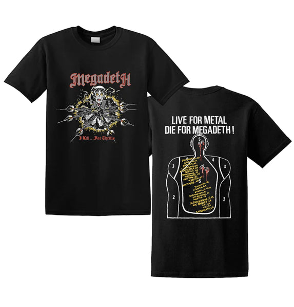 thrills oversized tee dress metal thrills Megadeth Kills For Thrills Tee XXL