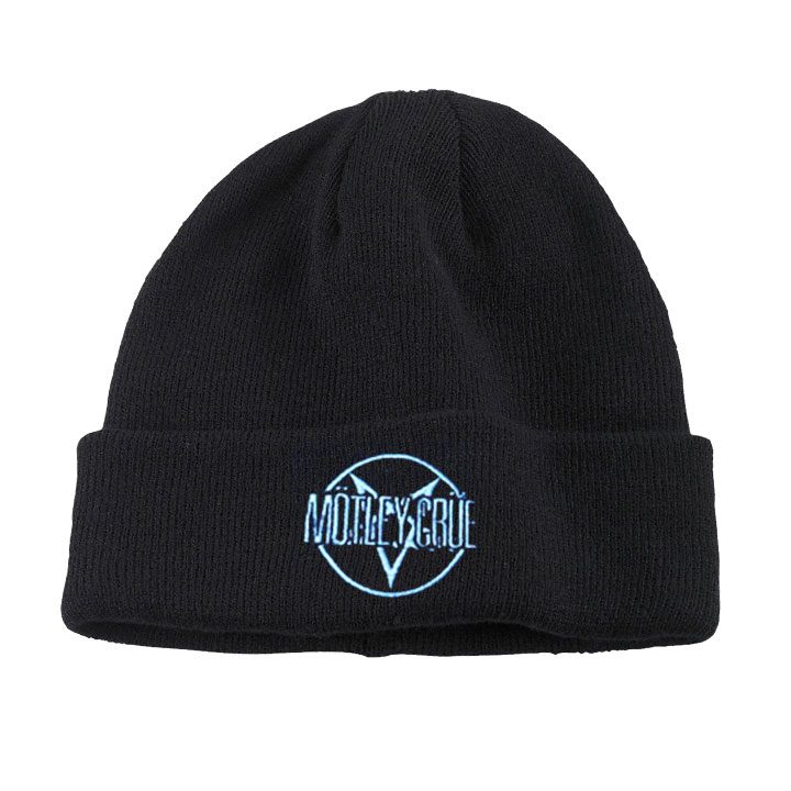 Mötley Crüe Pentagram Embroidered Beanie