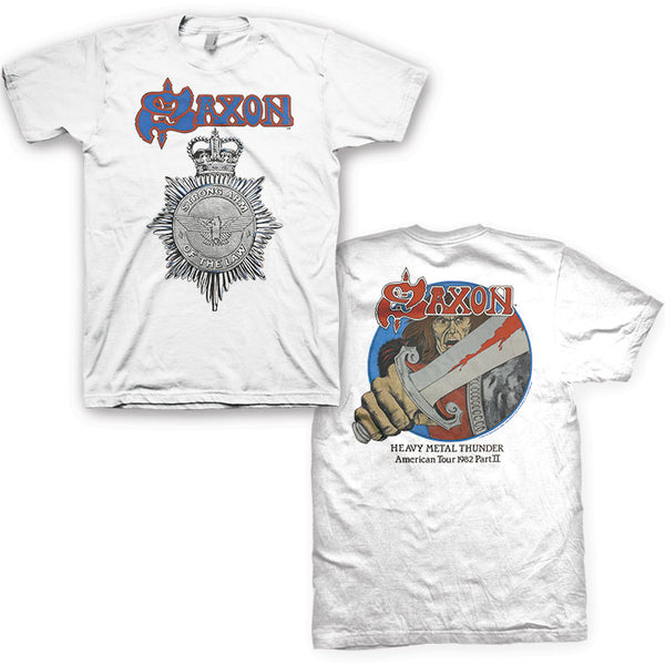 SAXON Destiny tour1988　Tシャツ Saxon Heavy Metal Thunder Tee