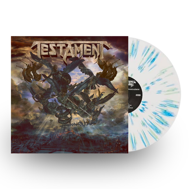Testament - The Formation of Damnation (White with Blue & Green Splatter)