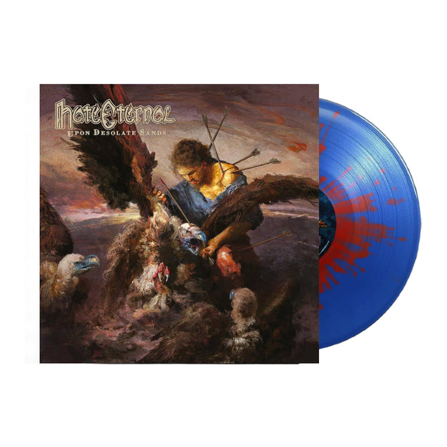 Hate Eternal - Upon Desolate Sands (Blue & Red Splatter)