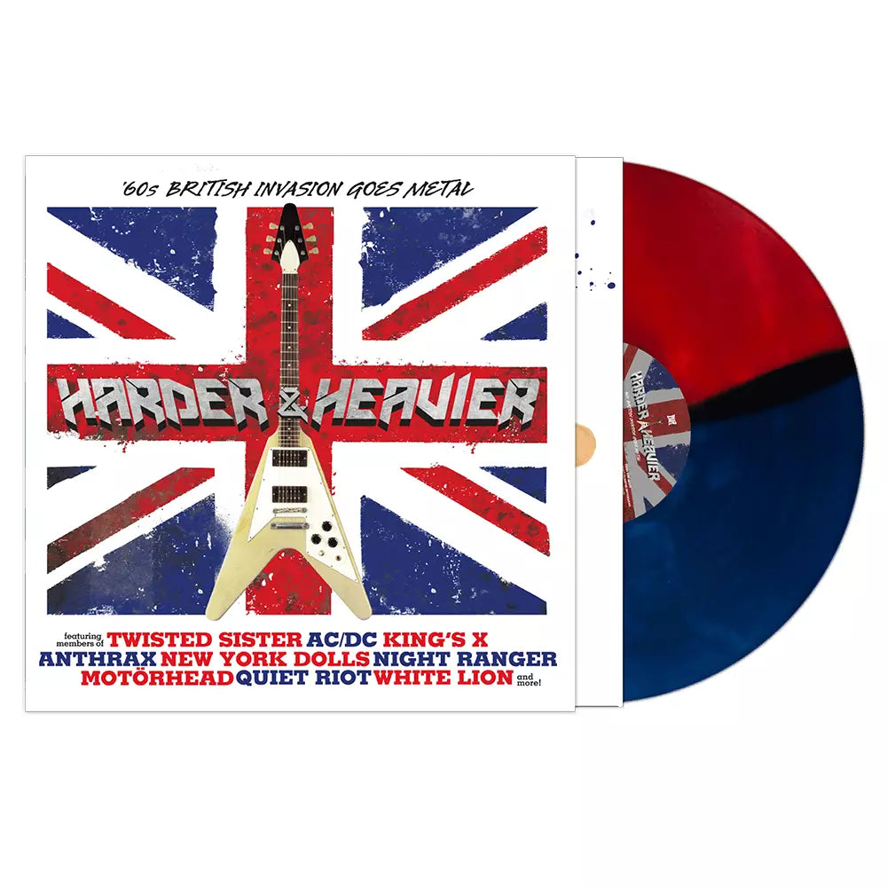 Harder & Heavier - 60s British Invasion Goes Metal (Various Artists) (Red & Blue Vinyl)