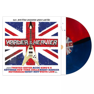 Harder & Heavier - 60s British Invasion Goes Metal (Various Artists) (Red & Blue Vinyl)