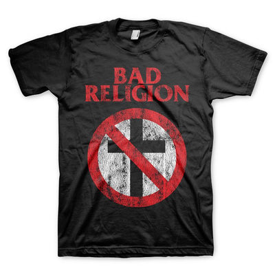 Bad Religion Distressed Crossbuster Logo Tee