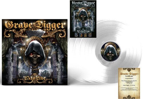 Grave Digger - 25 To Live (Crystal Clear Vinyl, Box Set) - Gimme Radio