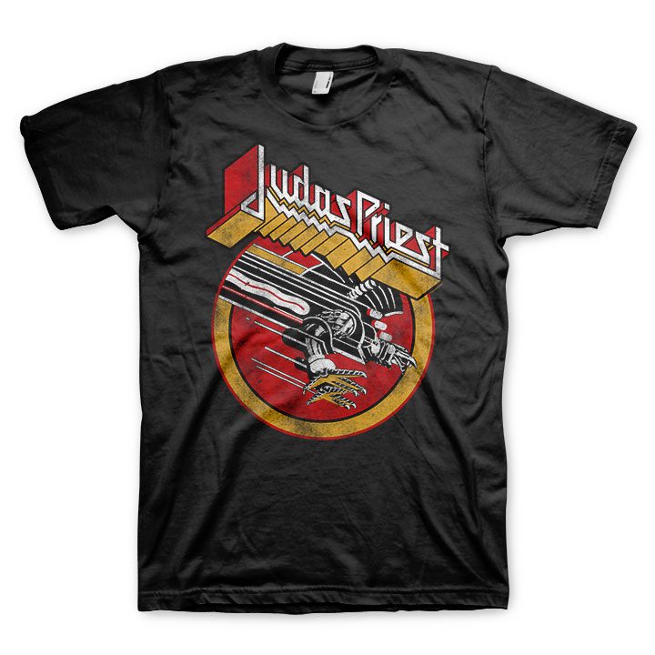 Judas Priest Circle Vintage Logo Tee – Gimme Radio