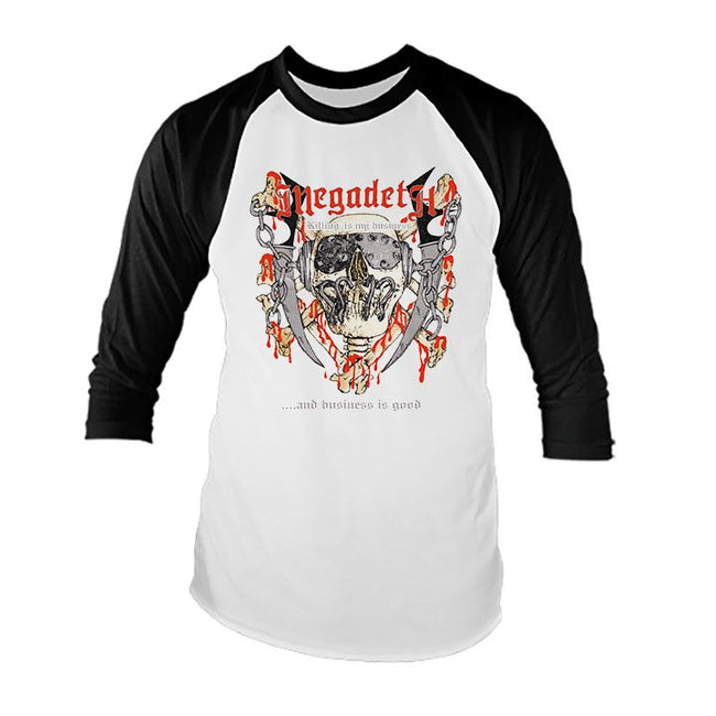 Megadeth Killing Is My Business Raglan Longsleeve - Gimme Radio