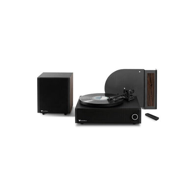Victrola - Premiere V1 Bluetooth Wireless Record Player Music System Belt Drive with Wireless Subwoofer